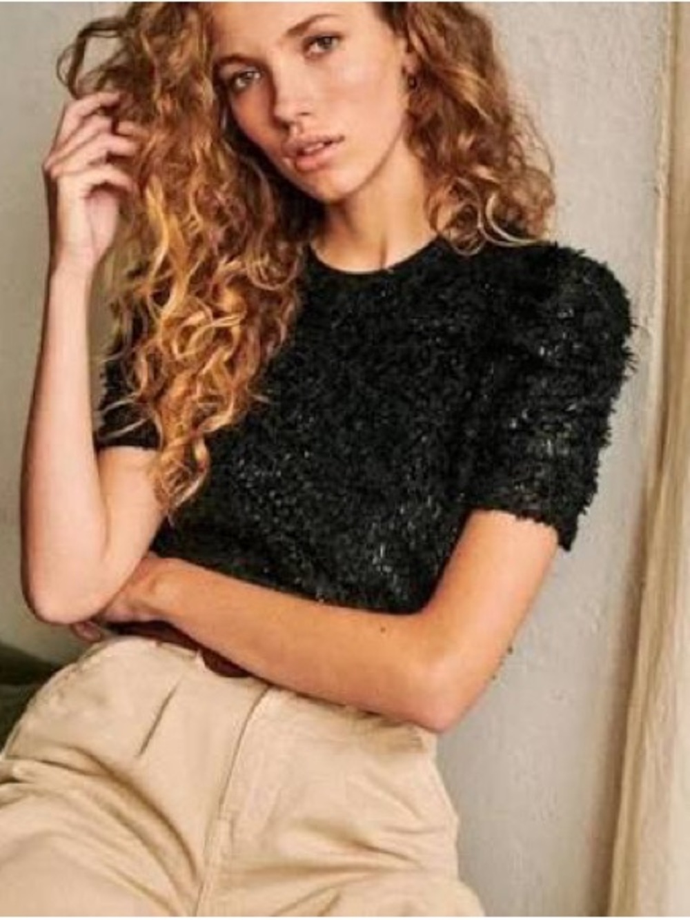 Sezane Blouse Kate -Noir